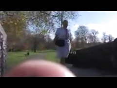 British Airways Stewardess shows her undies